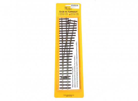 Micro Engineering Company 14-454 On30 Code 70 #5 Right Hand Turnout