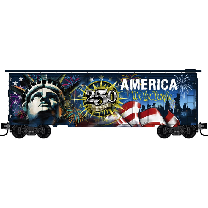 Micro-Trains 20144197 N Scale 40' Standard Boxcar - Liberty 250