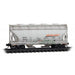 Micro-trains 092 44 283 N Scale ACF 39' 2-Bay Center-Flow Covered Hopper BNSF 405551 Weathered