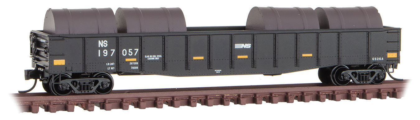 Micro-Trains 105 00 361 N Scale 50' Steel Gondola Norfolk Southern NS 197057 - NOS