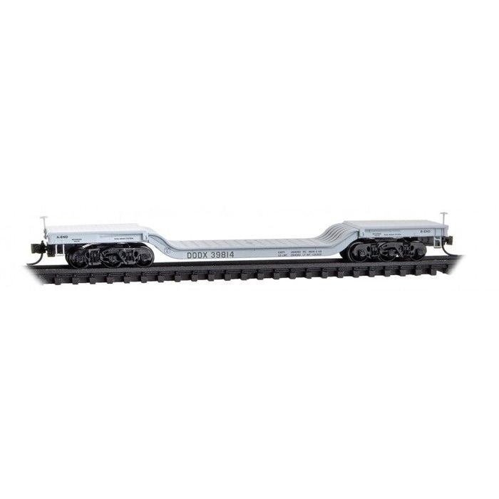 Micro-Trains 109 00 272 N Scale Heavy Duty Center Depressed Flatcar DODX 39814