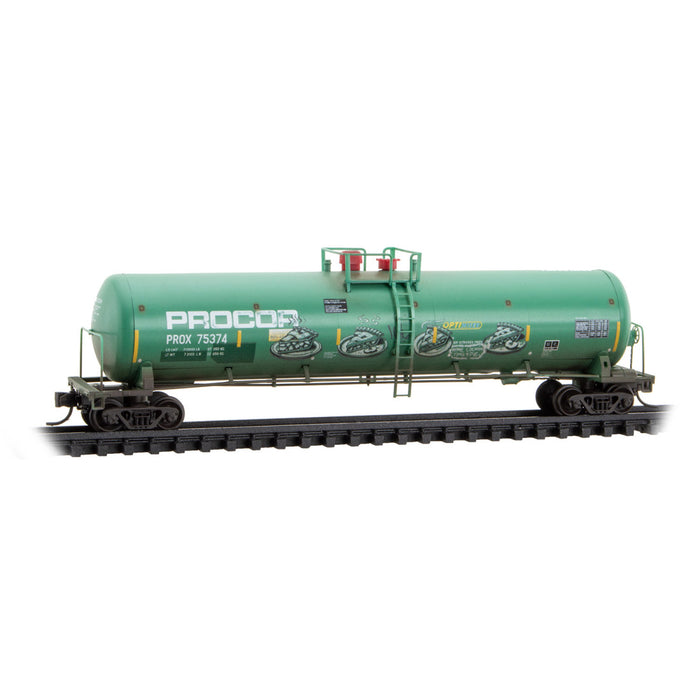 Micro-trains 110 44 650 N Scale 56' Tank Car Procor PROX 75374 Weathered