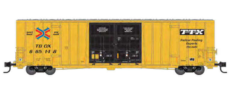Micro-Trains 123 53 011 N Scale 60' Hi-Cube Boxcar TTX TBOX 665148 - NOS