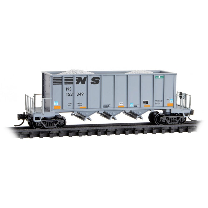 Micro-Trains 125 00 151 Ortner 3 Bay Rapid Discharge Hopper Norfolk Southern NS 153349