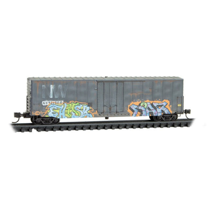 Micro-trains 181 44 300 N Scale 50' Boxcar Ex-NW Norfolk Southern NS 984500 Weathered