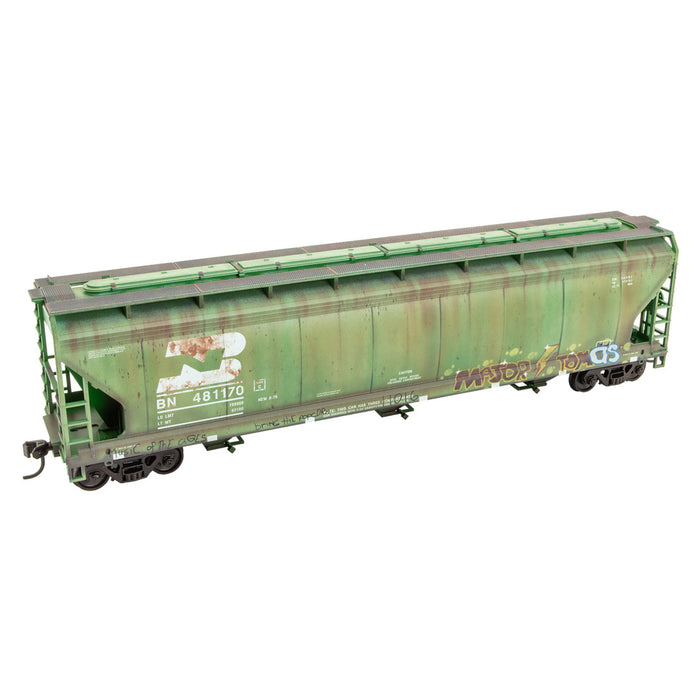 Micro-Trains 200004 HO Scale 3 Bay ACF Covered Hopper Kit (Weathered) BN 481170