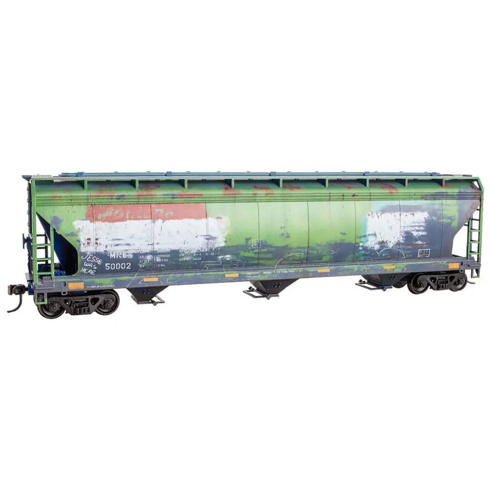 Micro-Trains 2000005 HO Scale 3 Bay ACF Covered Hopper Kit (Weathered) Montana Rail Link ex-BN 50002