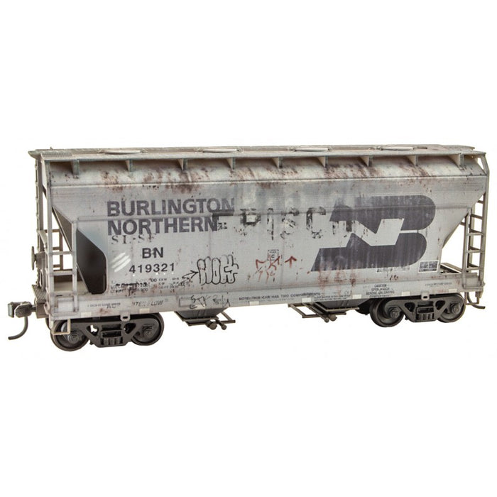 Micro-Trains 2200 001 HO Scale 2 Bay ACF Covered Hopper Kit (Weathered) Burlington Northern BN 41932