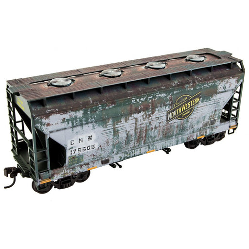 Micro-Trains 2200 003 HO Scale 2 Bay ACF Covered Hopper Kit (Weathered) C&NW 175505