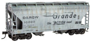 Micro-Trains 2200 005 HO Scale 2 Bay ACF Covered Hopper Kit (Weathered) Rio Grande DRGW 10000