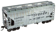 Micro-Trains 2200 005 HO Scale 2 Bay ACF Covered Hopper Kit (Weathered) Rio Grande DRGW 10000