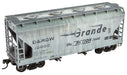Micro-Trains 2200 005 HO Scale 2 Bay ACF Covered Hopper Kit (Weathered) Rio Grande DRGW 10000