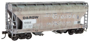 Micro-Trains 2200 006 HO Scale 2 Bay ACF Covered Hopper Kit (Weathered) Rio Grande DRGW 10002