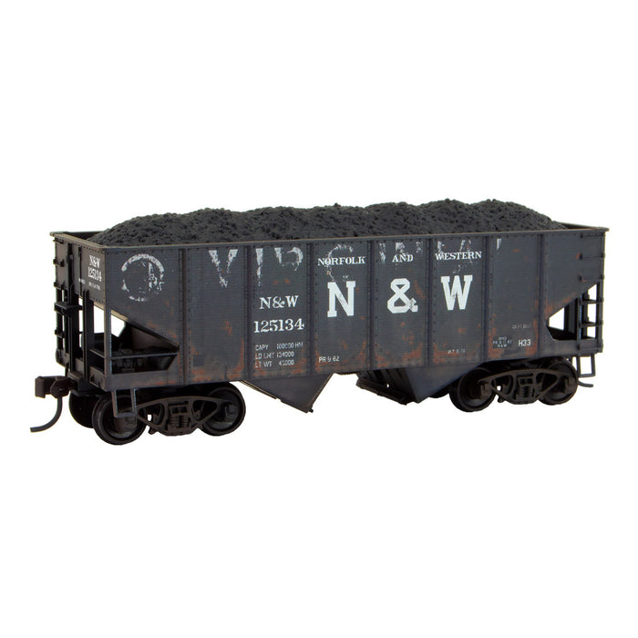 Micro-trains 2500-001 HO Scale Grit-N-Grime 2 Bay Open Hopper Kit Ex-VGN N&W 125134