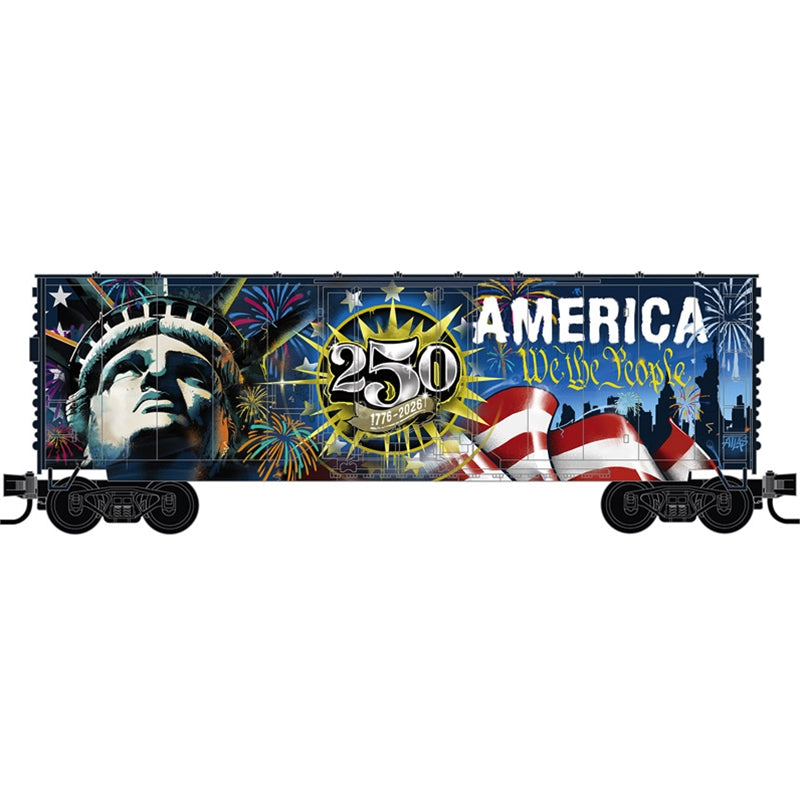 Micro-Trains/Accurail 310010004 HO Scale 40' Plug Door Steel Boxcar Kit - Liberty 250