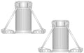 Micro-trains 499 43 818 N Scale Nuclear Waste Container Load 2-Pack (Unpainted Resin)