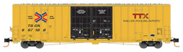 Micro-Trains 993 01 850 N Scale 60' Hi-Cube Boxcar TTX TBOX 3 Pack - NOS