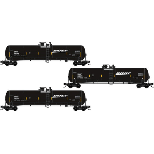 Micro-Trains by Atlas 983102297 N Scale 56' General Service Tank Car 3 Pack BNSF