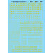 Microscale Decals 460-90003 Railroad Roman Alphabets & Numbers - Gold