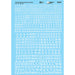 Microscale Decals 460-90321 Railroad Roman Letters & Numbers 10, 14, 18, 20" (white) Alphabet Decal Set