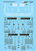 Microscale 87-591 HO Scale Norfolk Southern Covered Hoppers and Coil Car Decals
