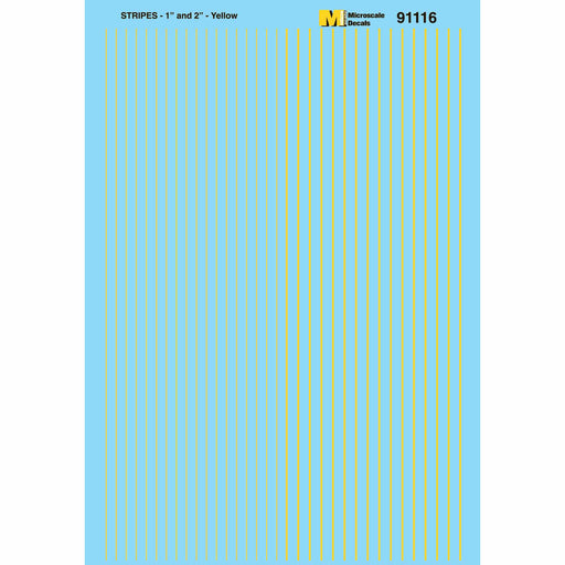Microscale 91116 1" and 2" Yellow Striping