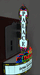 Miller Engineering 59982 HO Scale Small Vertical Theater Marquee Animated Neon Style Sign Kit