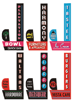 Miller Engineering 67821L Left Facing Vertical Series #2 Animated Sign with Customizable Graphics