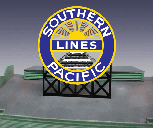 Miller Engineering 7071 Large Southern Pacific SP Animated Neon Billboard