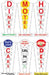 Miller Engineering 7282 Medium Vertical Animated Sign with Customizable Graphics