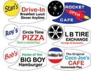 Miller Engineering 7382 Medium Round Animated Sign with Customizable Graphics