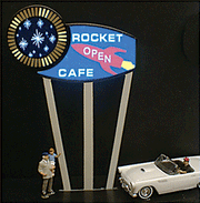 Miller Engineering 7382 Medium Round Animated Sign with Customizable Graphics