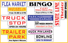 Miller Engineering 7482 Medium Arrow Animated Sign with Customizable Graphics