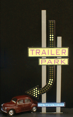 Miller Engineering 7482 Medium Arrow Animated Sign with Customizable Graphics