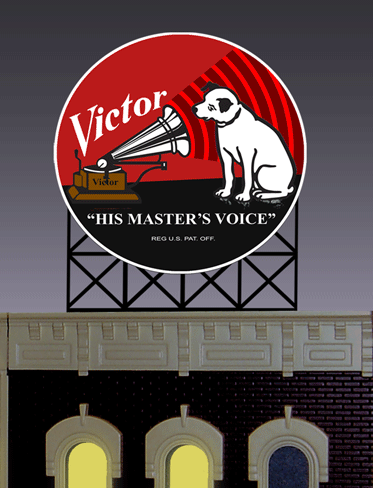 Miller Engineering 8071 Large RCA Victor Animated Neon Billboard