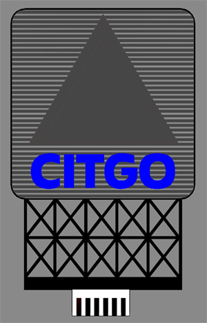 Miller Engineering 8781 Citgo Animated Neon Billboard