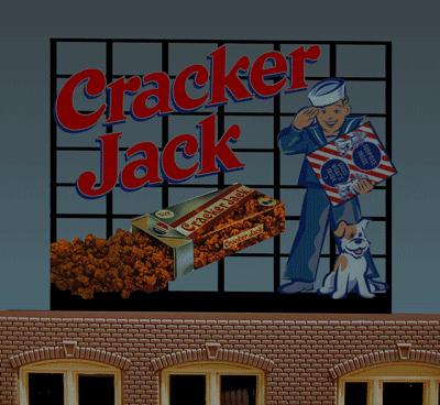 Miller Engineering 880101 Large Cracker Jack Animated Neon Billboard
