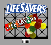 Miller Engineering 880851 Large 3D Life Savers Neon Billboard