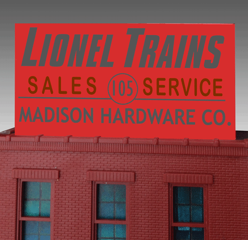 Miller Engineering 881011 Large Madison Hardware Animated Neon Billboard