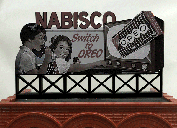 Miller Engineering 881751 Large Nabisco Oreo Neon Rooftop Billboard