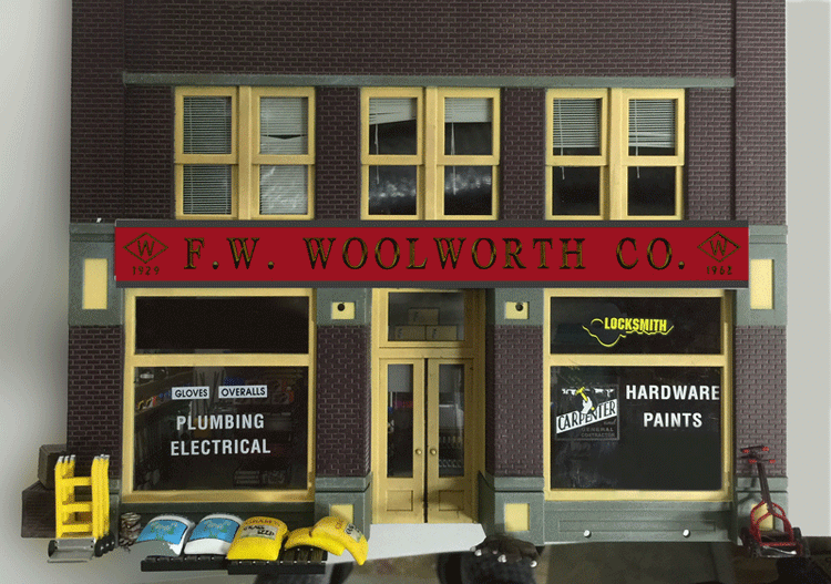 Miller Engineering 882001 Large Woolworth Animated Neon Rooftop Billboard