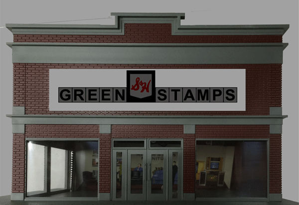 Miller Engineering 882051 Large S&H Green Stamps Animated Neon Rooftop Billboard
