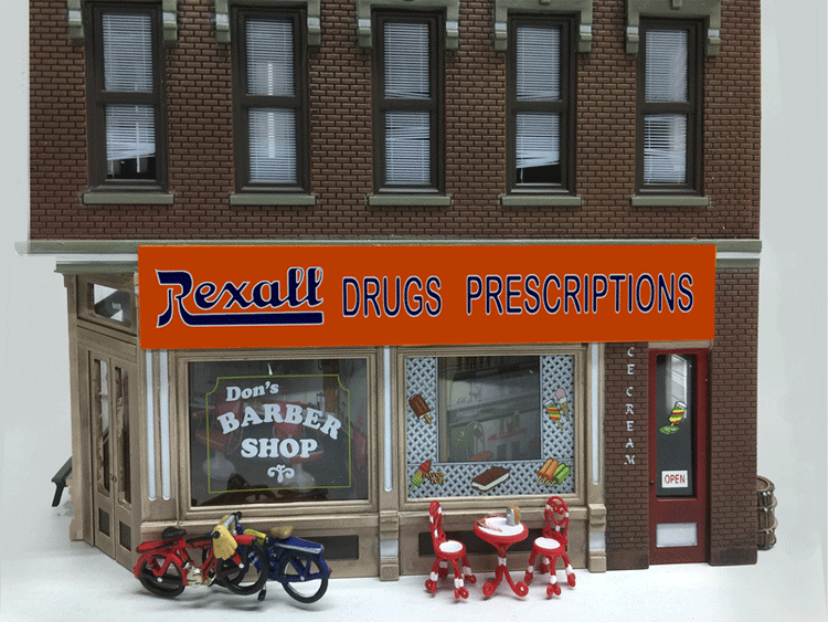 Miller Engineering 882201 Large Rexall Animated Neon Rooftop Billboard
