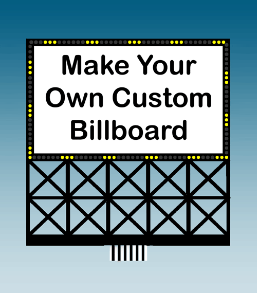 Miller Engineering 882351 Large Customizable Animated Neon Rooftop Billboard