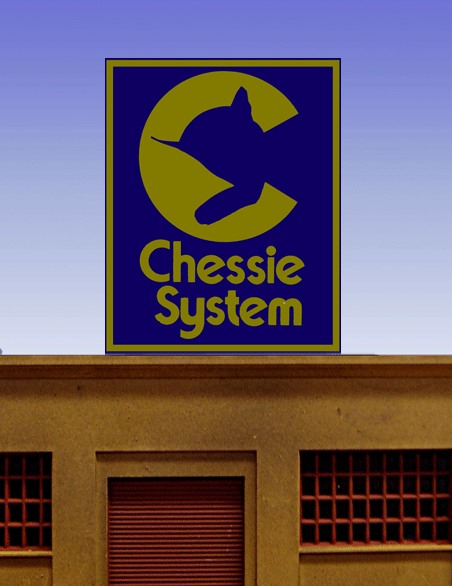 Miller Engineering 882751 Chessie System Animated Neon Rooftop Billboard
