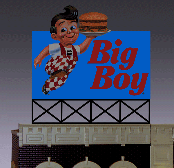 Miller Engineering 882901 Large Big Boy Animated Neon Billboard