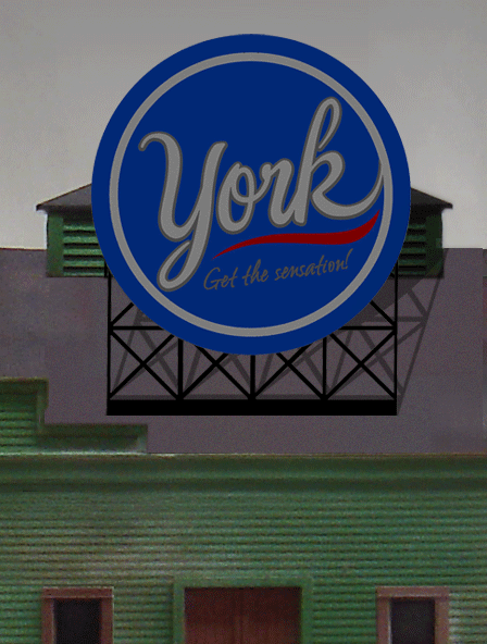Miller Engineering 883351 Large York Peppermint Pattie Animated Neon Billboard