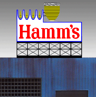 Miller Engineering 883451 Large Hamm's Beer Animated Neon Billboard