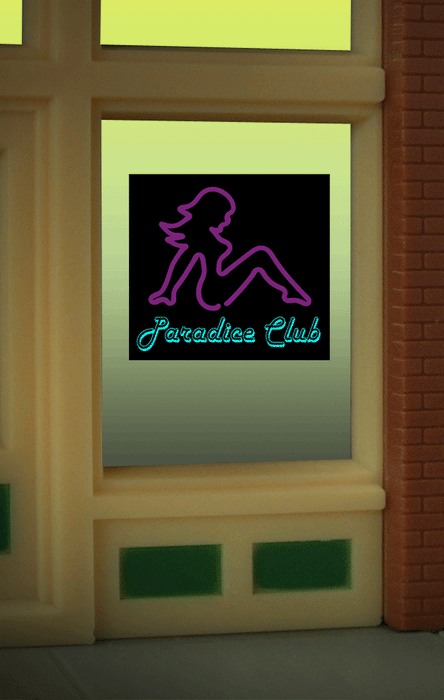 Miller Engineering 8850 Paradice Club Neon Window Sign