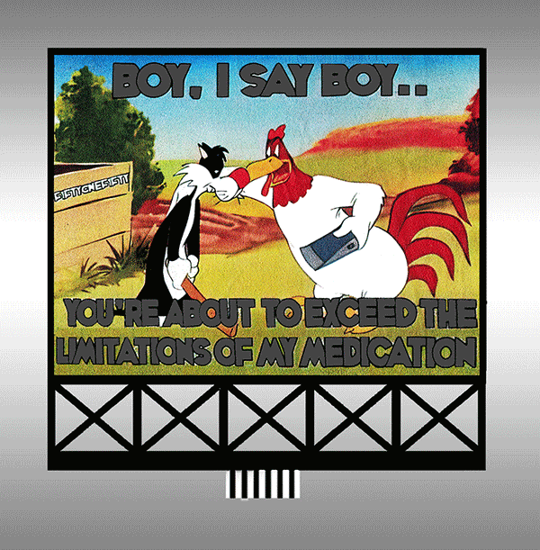 Miller Engineering 886401 Foghorn Leghorn Animated Neon Billboard